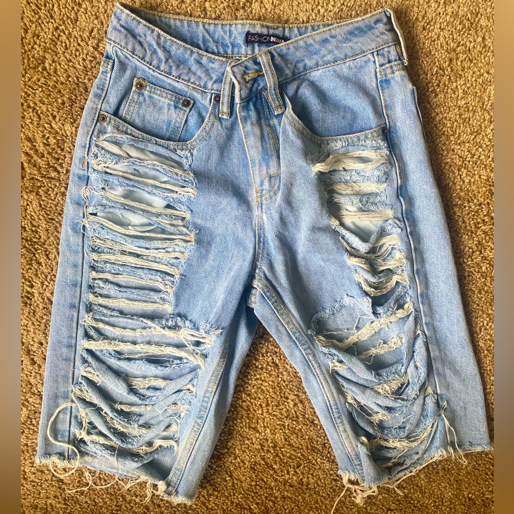 Fashion Nova Bermuda Jean shorts